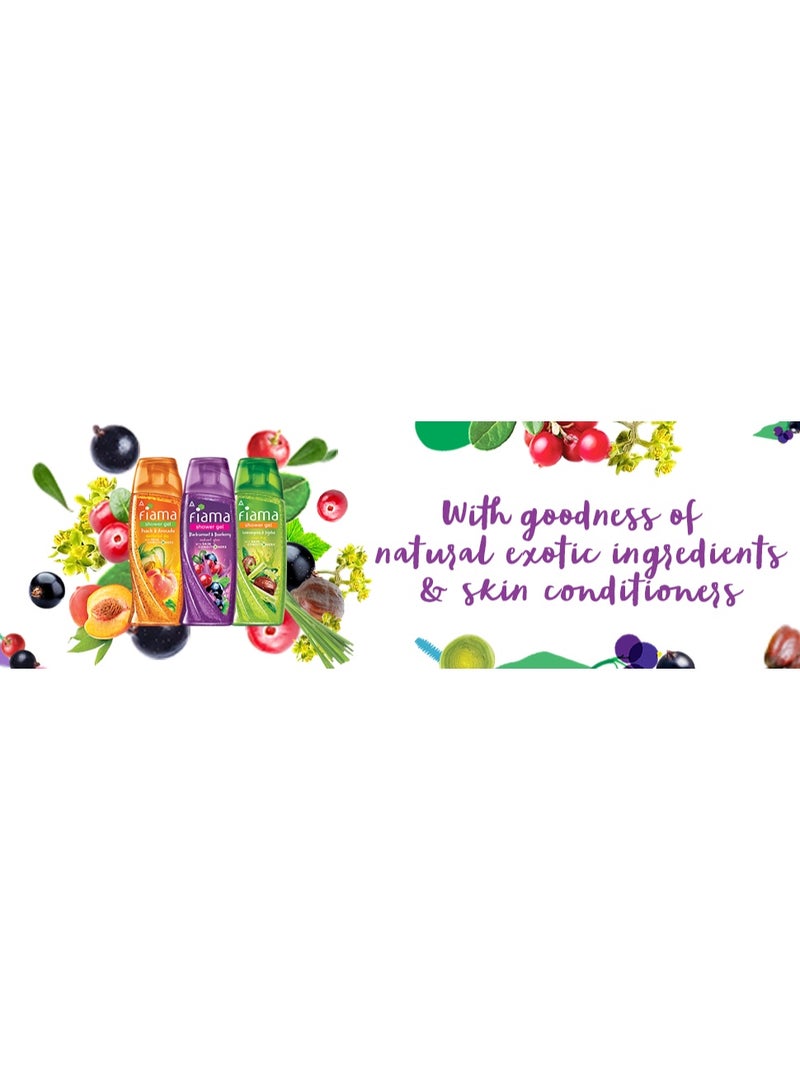 Fiama Body Wash Shower Gel Blackcurrant & Bearberry 250ml | Fiama Body Wash Shower Gel Peach & Avocado 250ml | Fiama Body Wash Shower Gel Lemongrass & Jojoba 250ml, Body Wash for Women and Men, Combo Pack of 3 for Moisturized Skin - Image 3